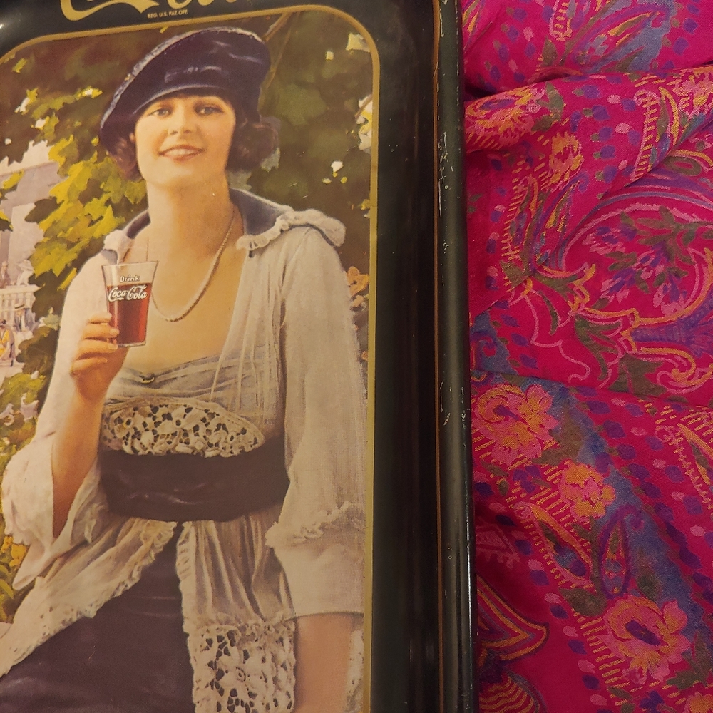 flapper girl Coca-Cola tray - Picture 9 of 11